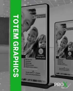 Grafică Totem Personalizat & Profesional